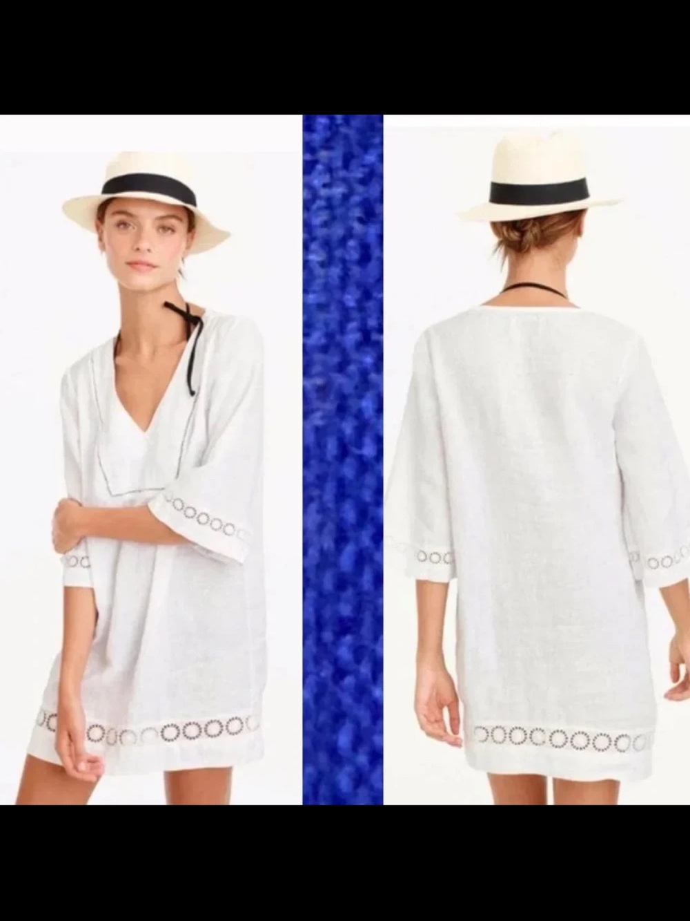 J Crew White Linen Swim Cover up size XS